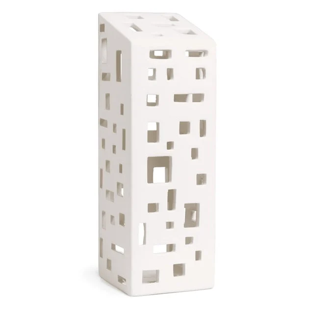 Urbania 8.7" High Building Lighthouse - White
