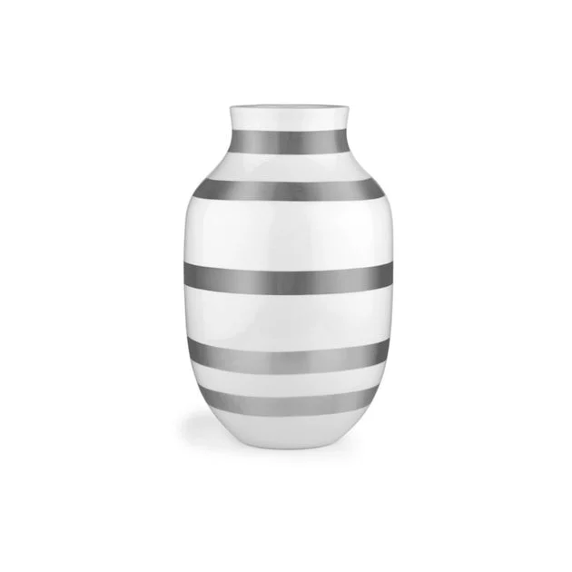 Omaggio 12.2" Vase - Silver