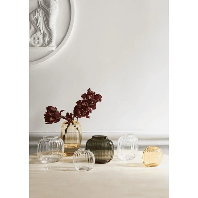 Primula 6.9" Oval Vase - Clear