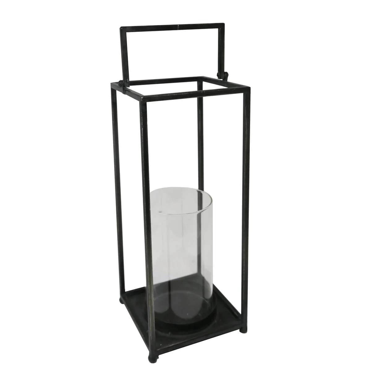 Sagebrook Home 11735 16" Ec, Black Metal/Glassopen Lantern