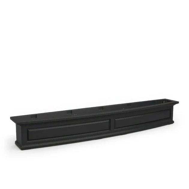 Nantucket 72" Window Box - Black