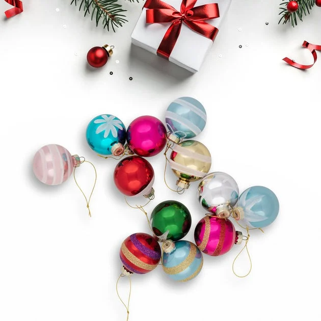 Three-Piece Speckled Easter Egg Tree Ball and Wreath Set