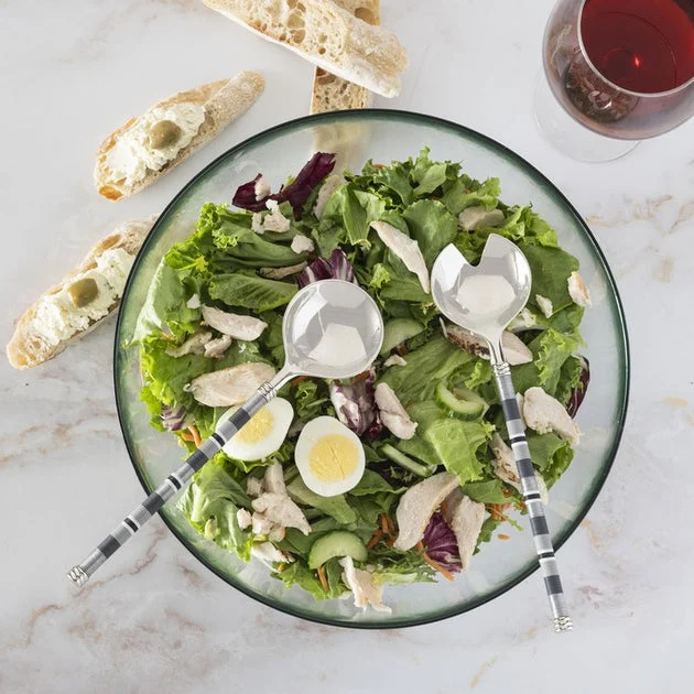 Jubilee Salad Servers and Urban Salad Bowl - Shades of Graphite