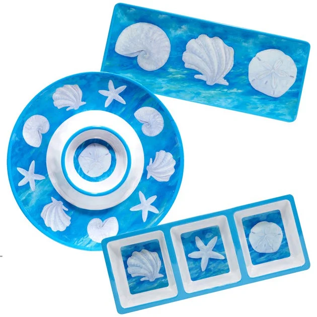 Ocean Beach Three-Piece Hostess Set