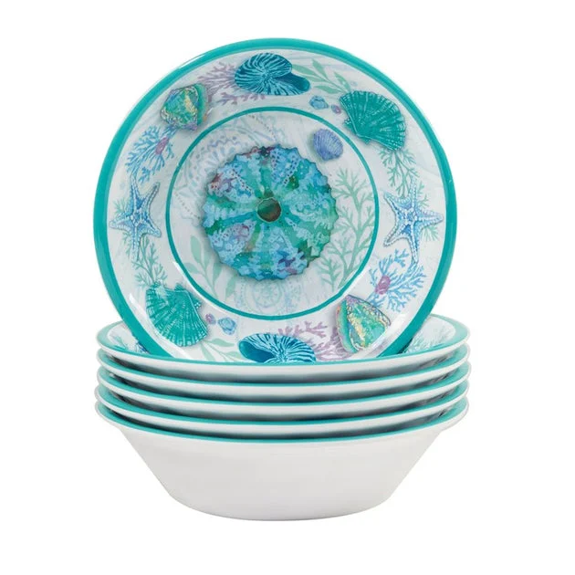 Serene Seas 7.5" x 2" All-Purpose Bowls Set of 6