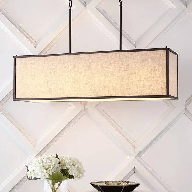 Cole Four-Light Rectangular Linear LED Pendant