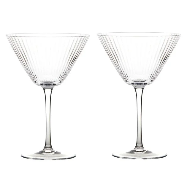 Empire Clear Cocktail Glasses Set of 2