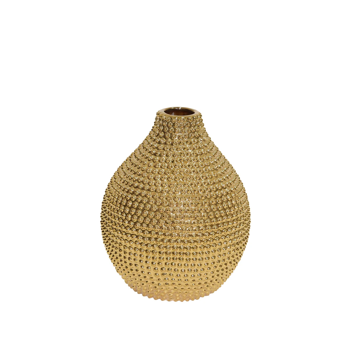 Sagebrook Home Ec, Gold Spiked Ceramicvase 12``