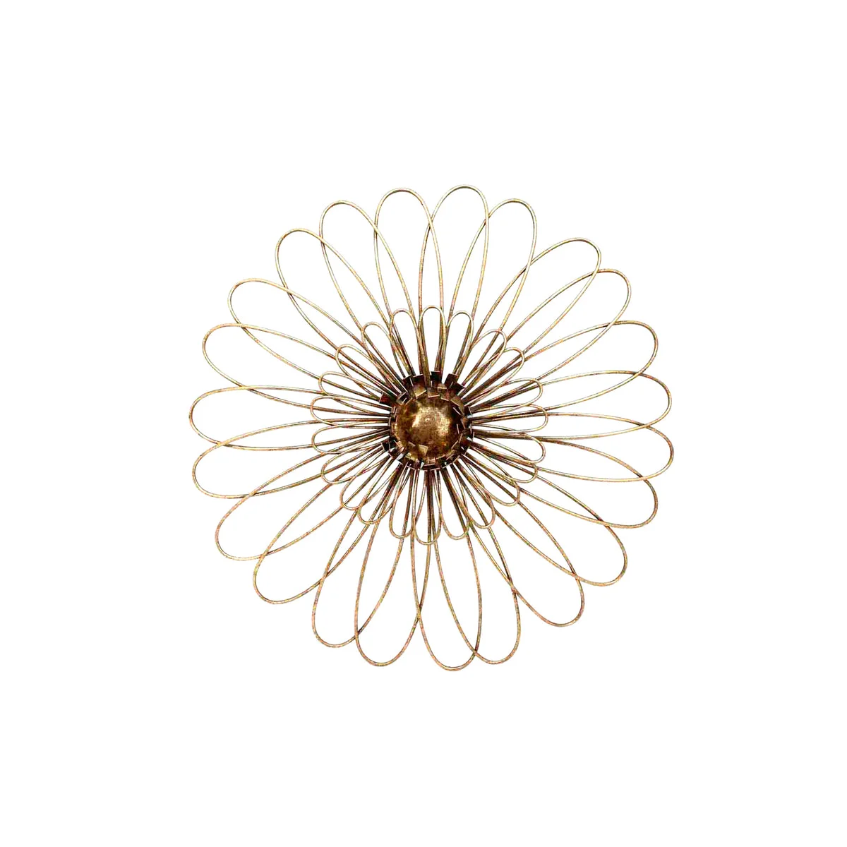 Sagebrook Home 12132-03 16" Gold Metal Daisy Wall Flower Wb