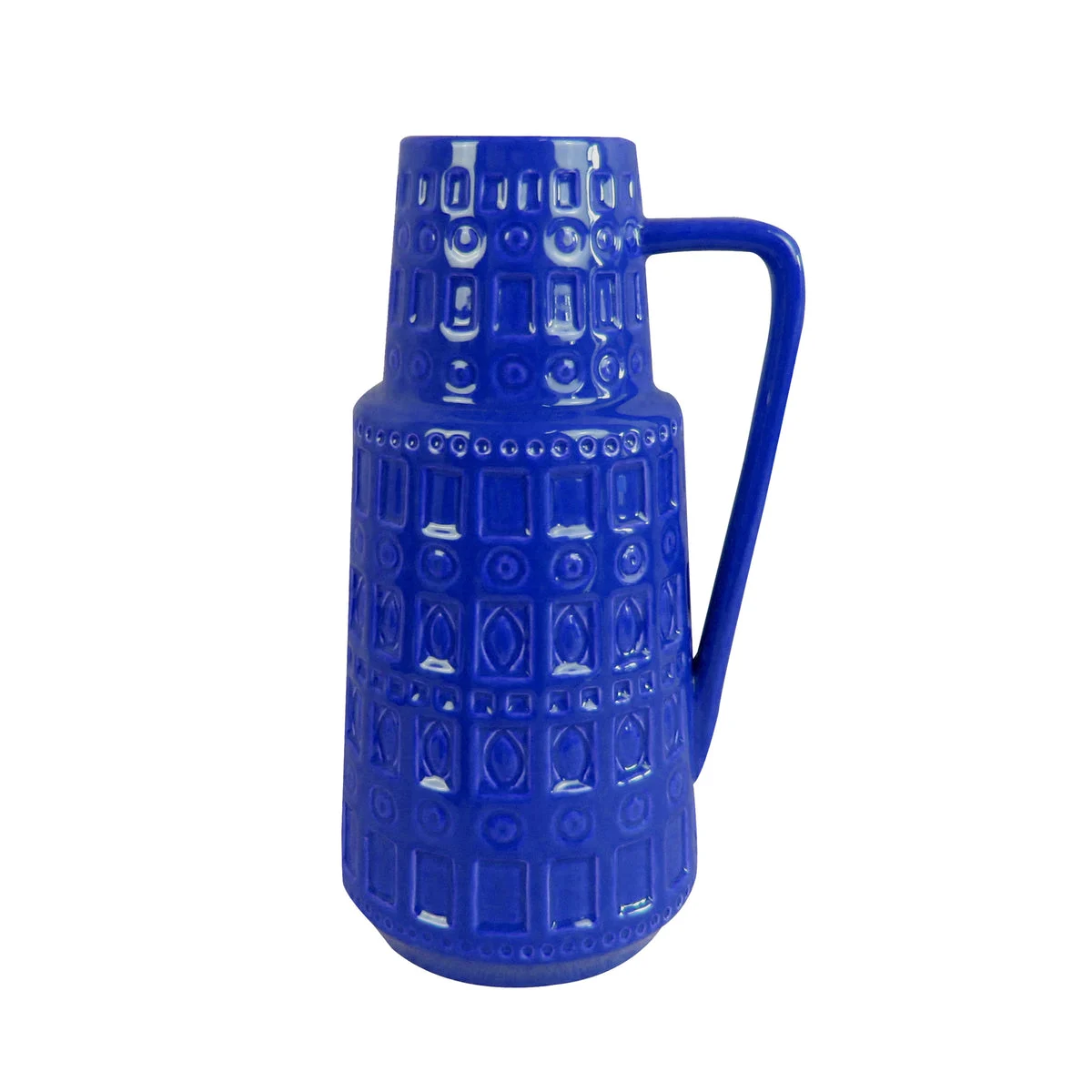 Sagebrook Home Blue Ceramic Pitcher Vase