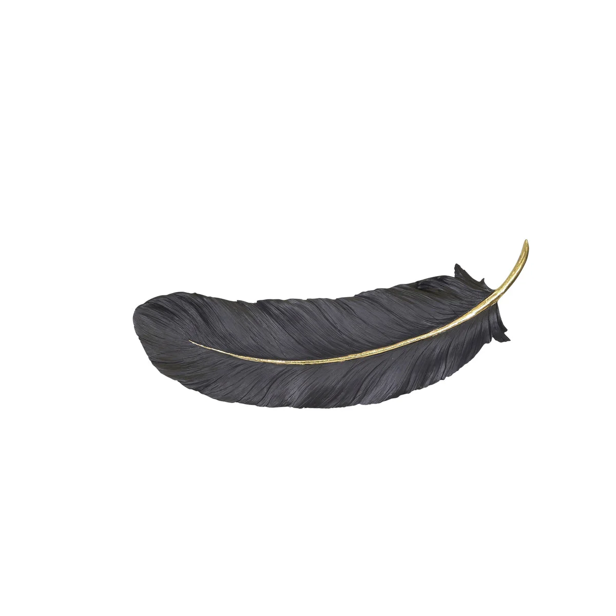 Sagebrook Home 12160-04 23.5" Black/Gold Wall Feather