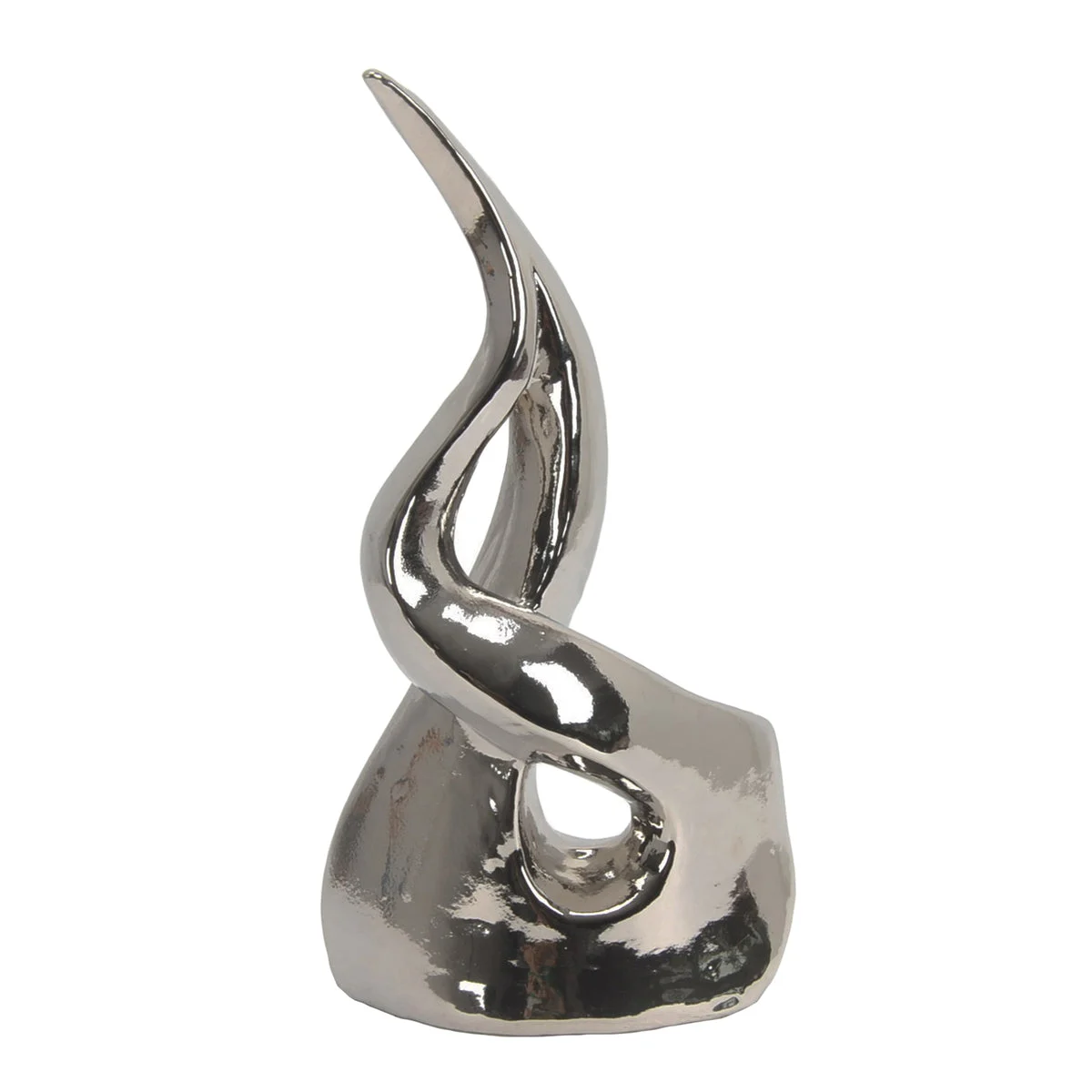 Sagebrook Home 12198-04 14.25" Abstract Silver Sculpture
