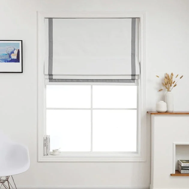 Everyday Celebration 64" L x 29" W 100% Blackout Roman Shade - Gray