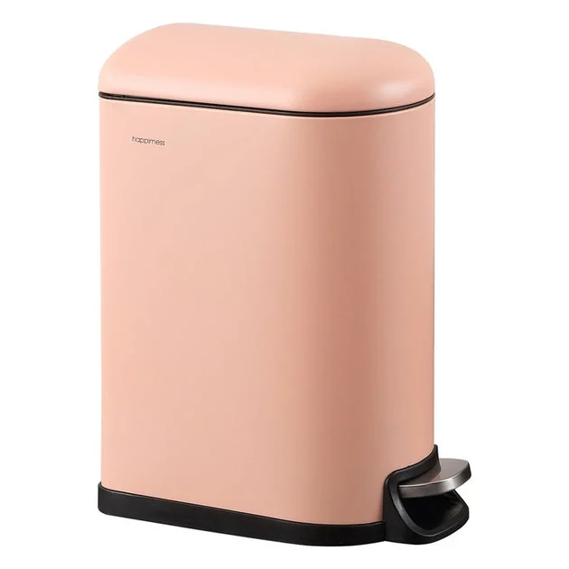 Roland Mini 2.6-Gallon Step-Open Trash Can - Flamingo Pink