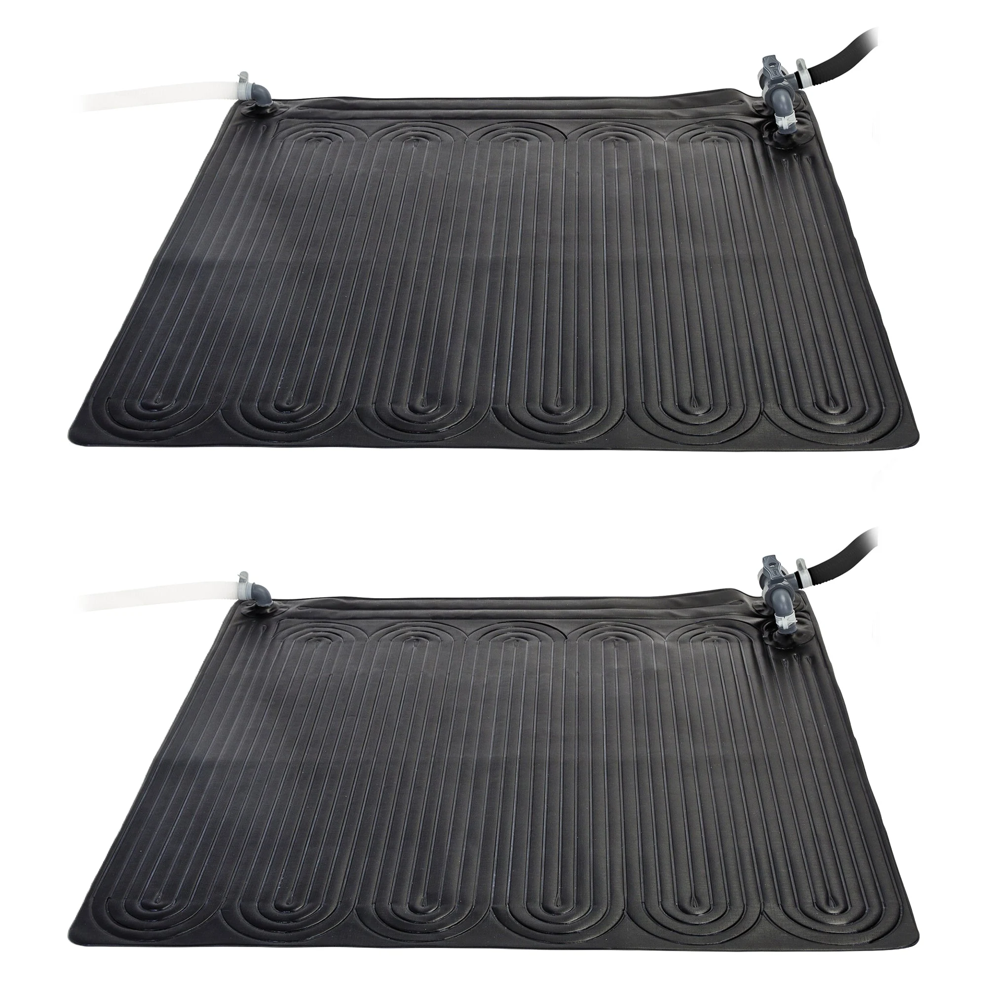 Intex Above Ground Swimming Pool Water Heater Solar Mat 28685E, Black (2 Pack)