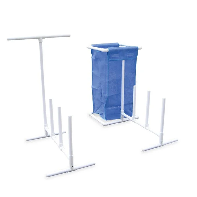 37-Inch HydroTools Blue And White Poolside Accessories Organizer