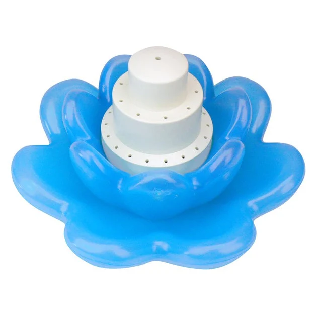 11" Triple Tier Flower Blossom Swimming Pools Water Fountain