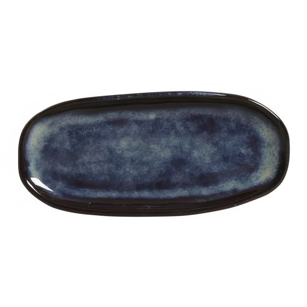 Denim Shallow Oval Platters Set of 4