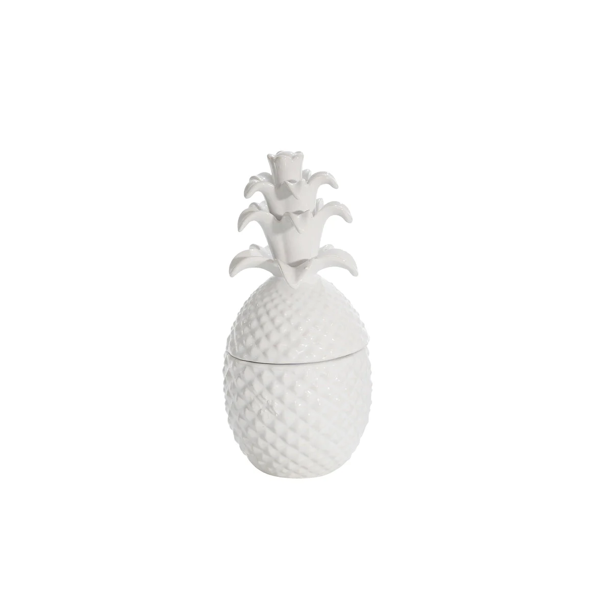 Sagebrook Home 12740-02 8.75" Ec, White Pineapple Jar