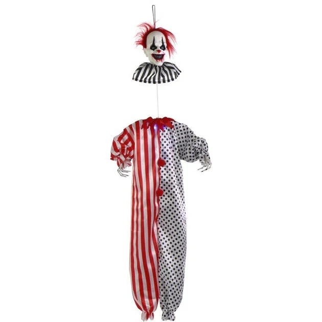 Seasonal Decor Floating Clown with Blue Chest Light Halloween Multicolored Plastic 1 Piece