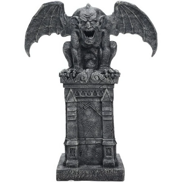 Seasonal Decor Tall Motion Activated Gargoyle Halloween 3.2 Feet Multicolored Plastic 1 Piece