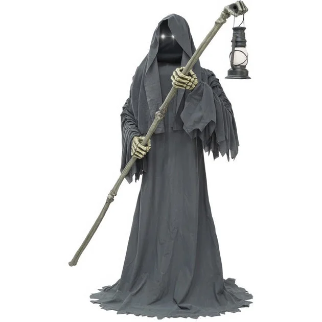 Seasonal Decor Tall Motion Activated Ghostly Guide Halloween 6 Feet Multicolored Plastic 1 Piece