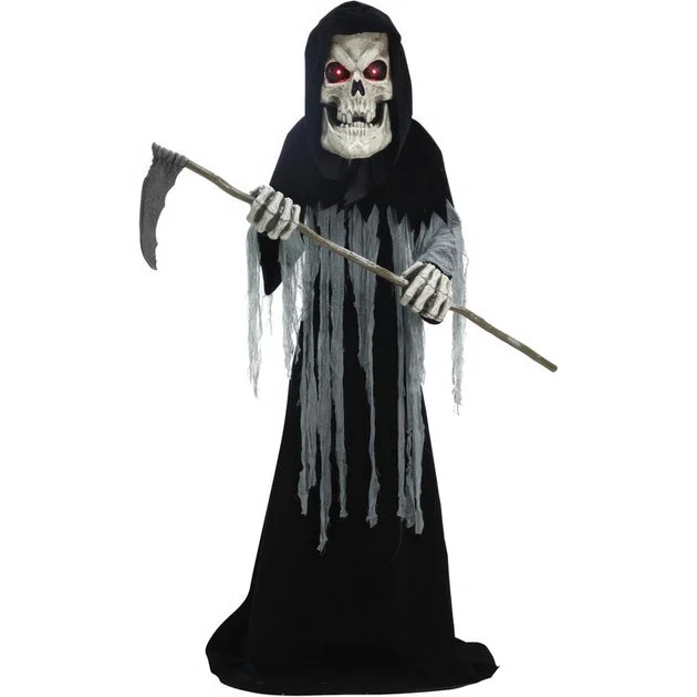 Seasonal Decor Tall Motion Activated Ginormous Reaper Halloween 8.5 Feet Multicolored Plastic 1 Piece