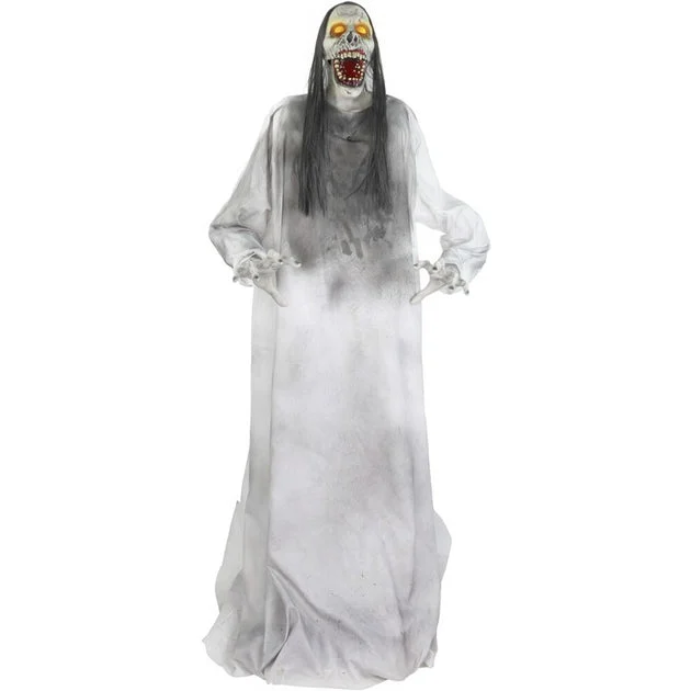 Seasonal Decor Motion Sensor Lurching Woman Halloween 5.9 Feet Multicolored Plastic 1 Piece