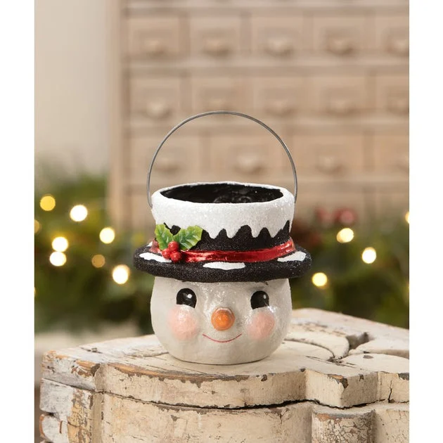 Holly Hat Snowman Small