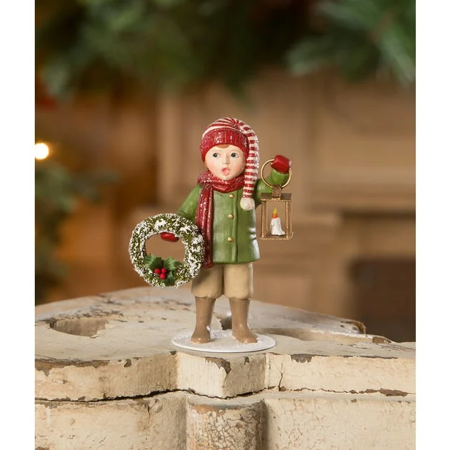 Christmas Caroling Louis with Lantern