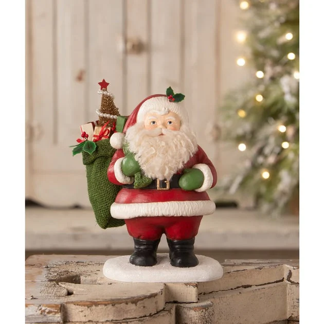 Jolly Retro Santa Claus