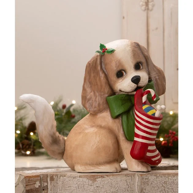 Frankie Puppy with Stocking