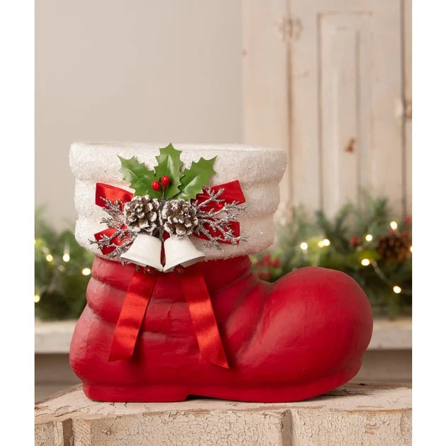 Retro Red Santa Boot