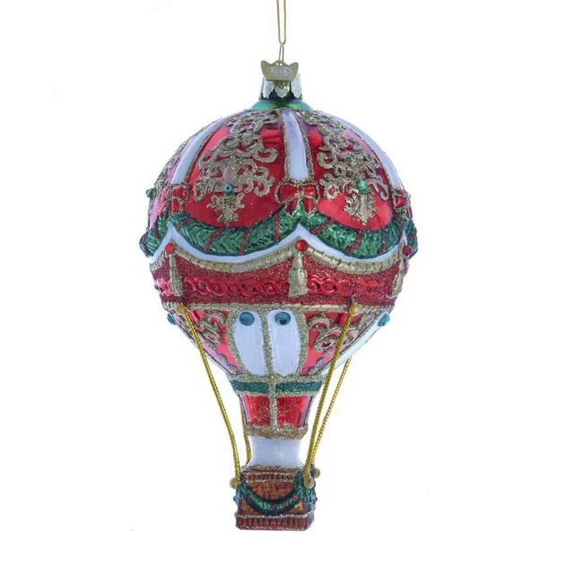 6" Bellissimo Glass Hot Air Balloon Ornament