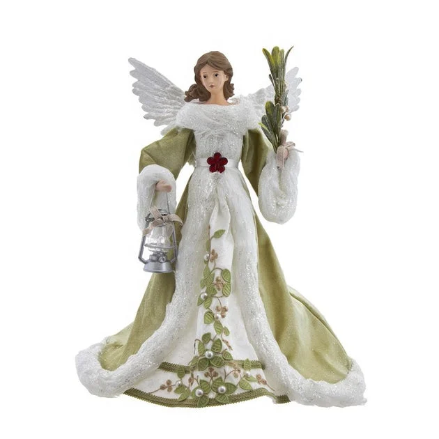 16" Mistletoe Kisses Angel Tree Topper