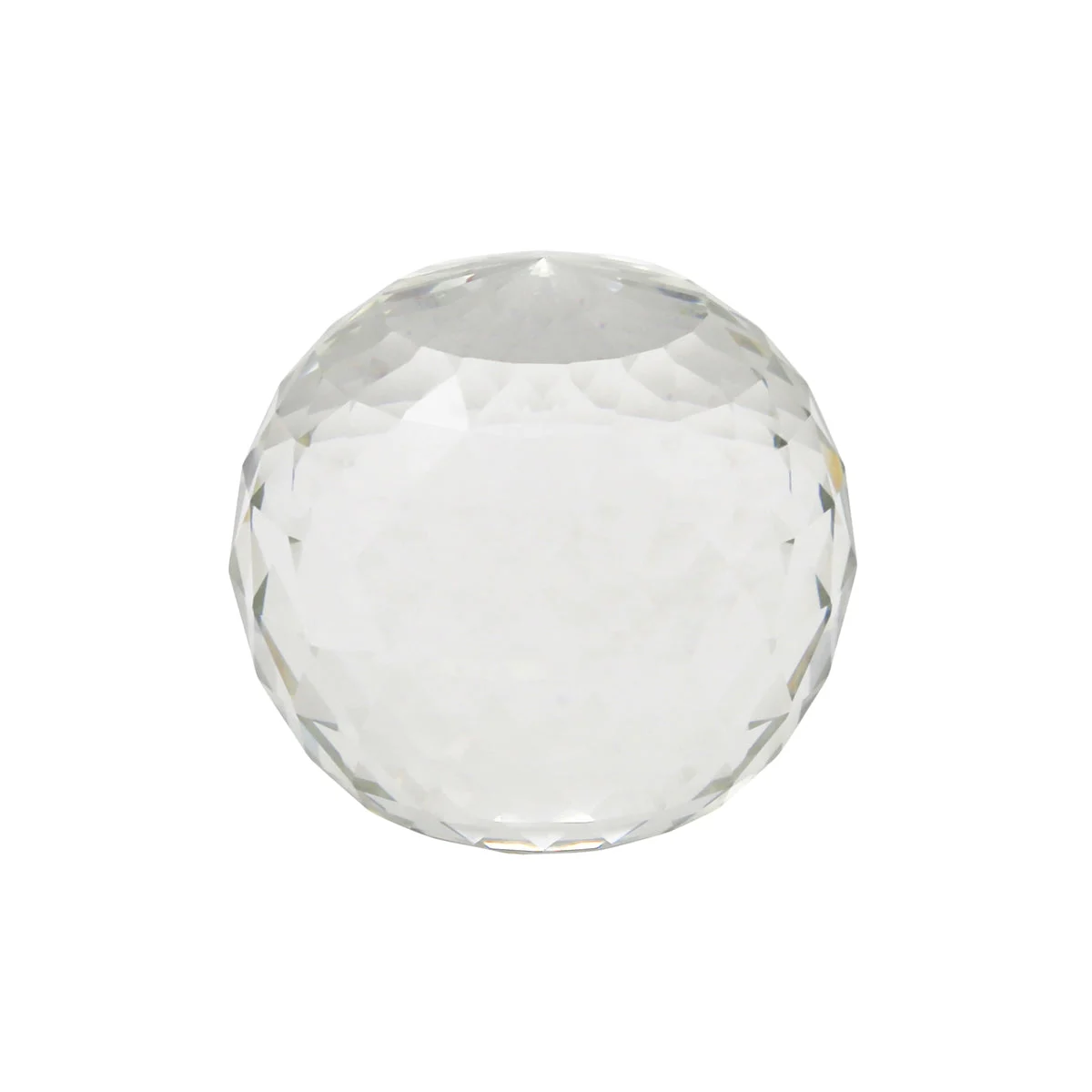 Sagebrook Home Faceted Clear Glass Orb 4.75``