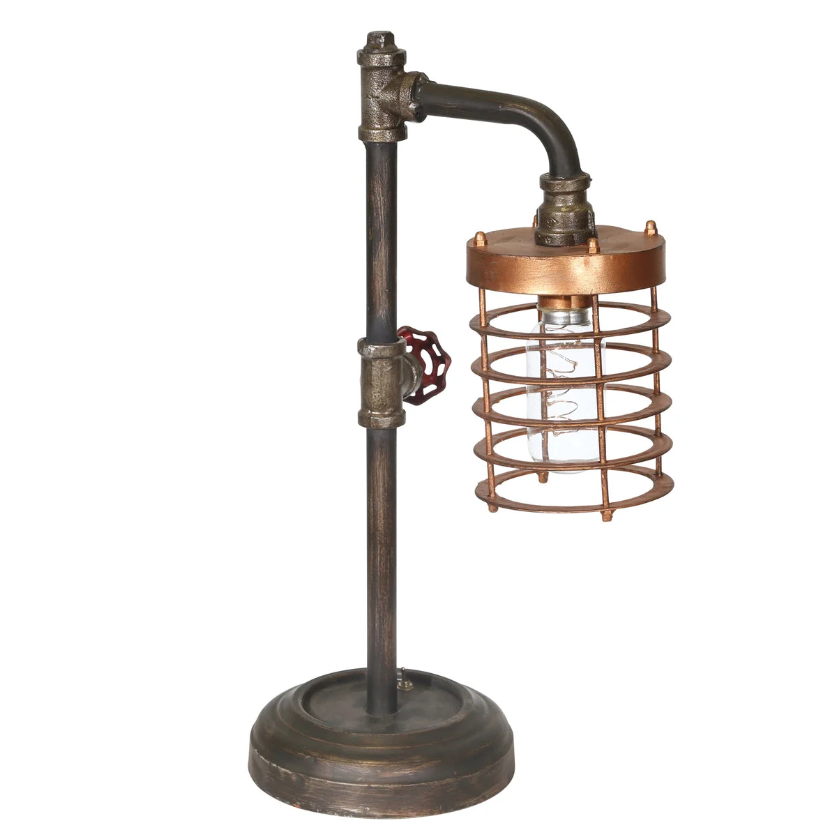 Sagebrook Home Metal Pipe Bo Table Lamp