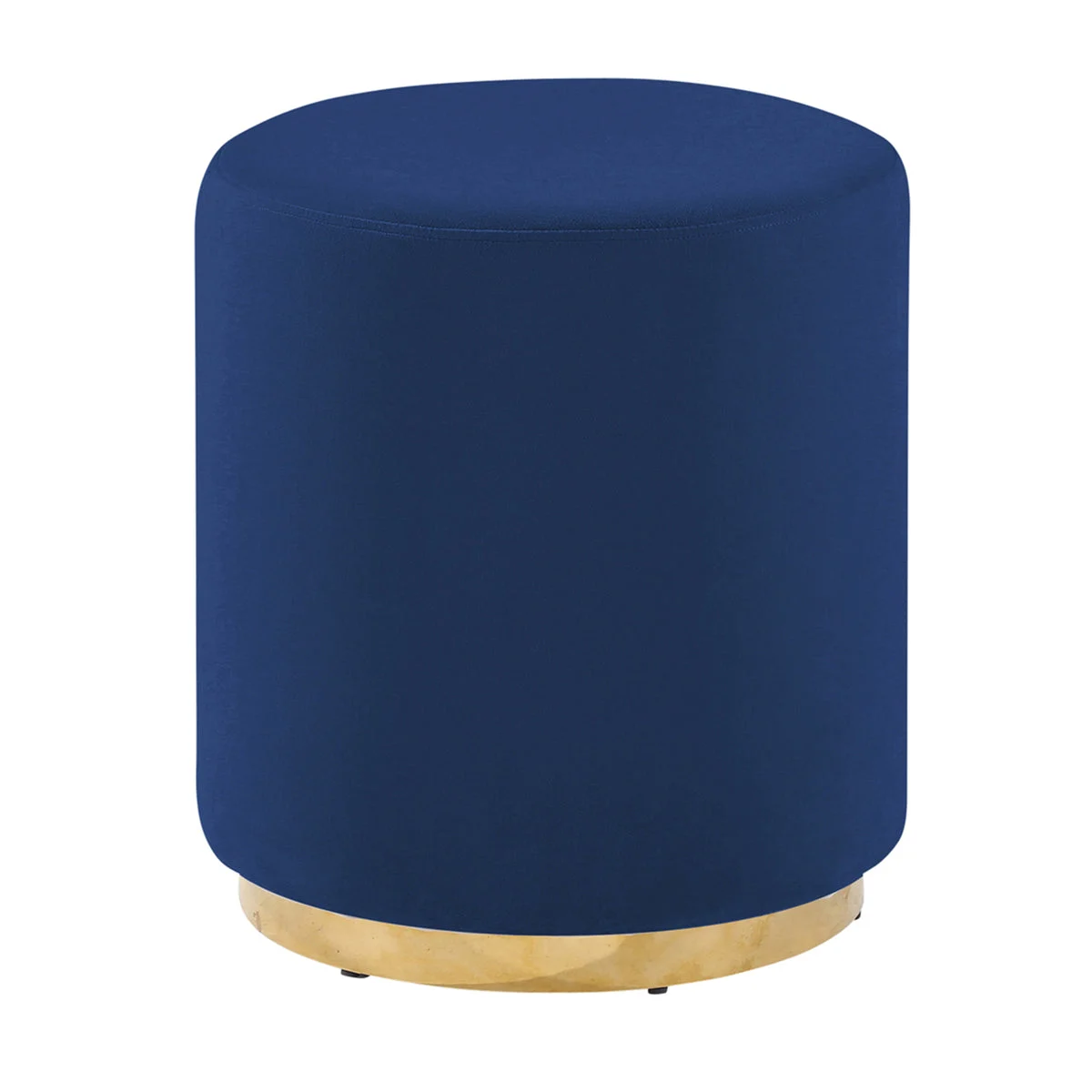 Sagebrook Home Navy/Gold Velveteen Stool