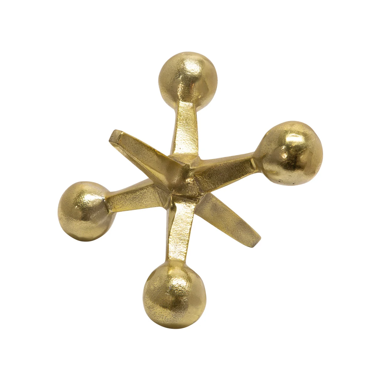 Sagebrook Home 12860-05 5" Metal Jacks Decor, Gold
