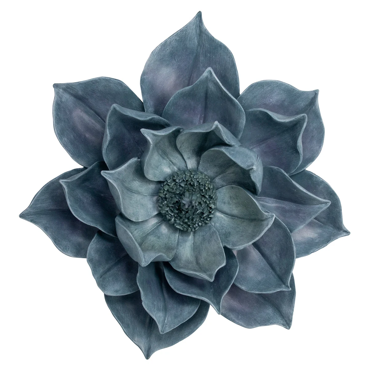 Sagebrook Home Blue Lotus Wall Flower 14.25``