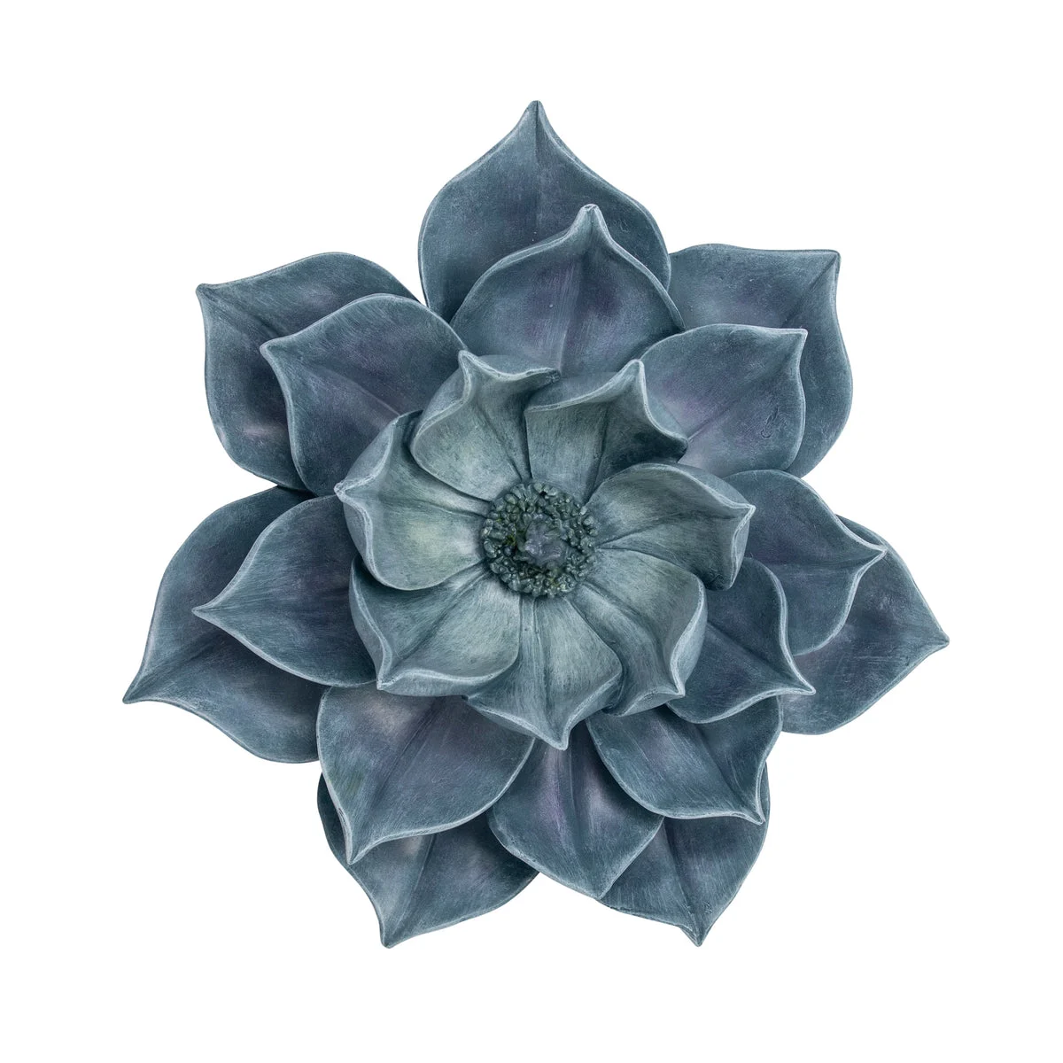 Sagebrook Home Blue Lotus Wall Flower 11.25``