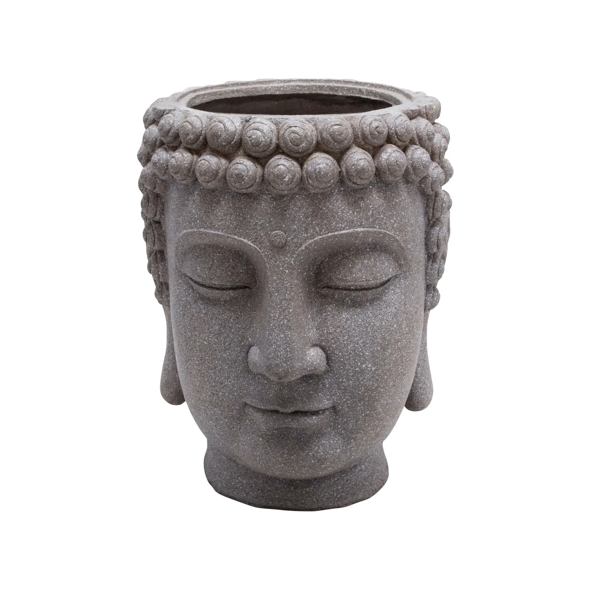 Sagebrook Home Gray Buddha Head Planter