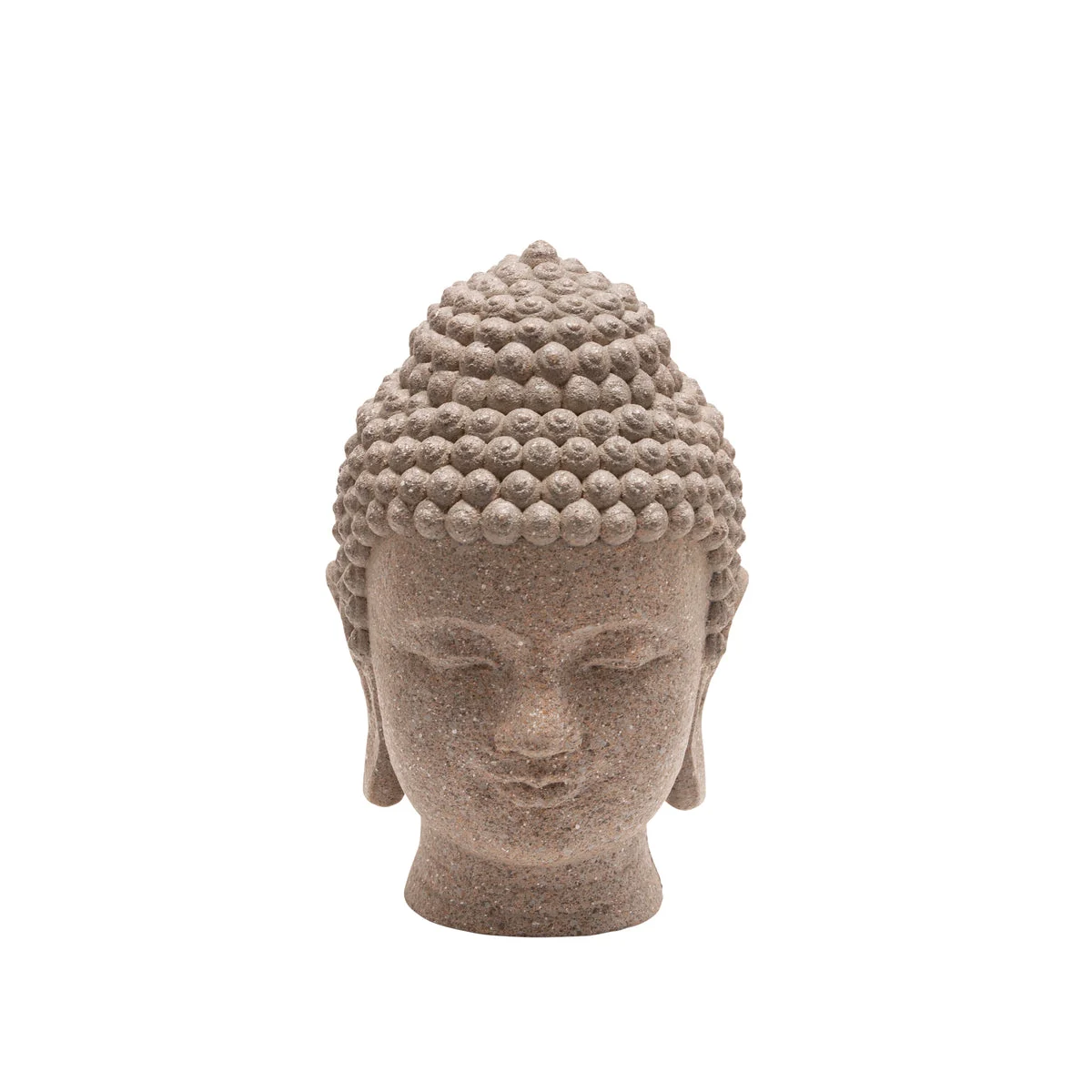Sagebrook Home 13029-13 7.5" Resin Buddha Head, Stone