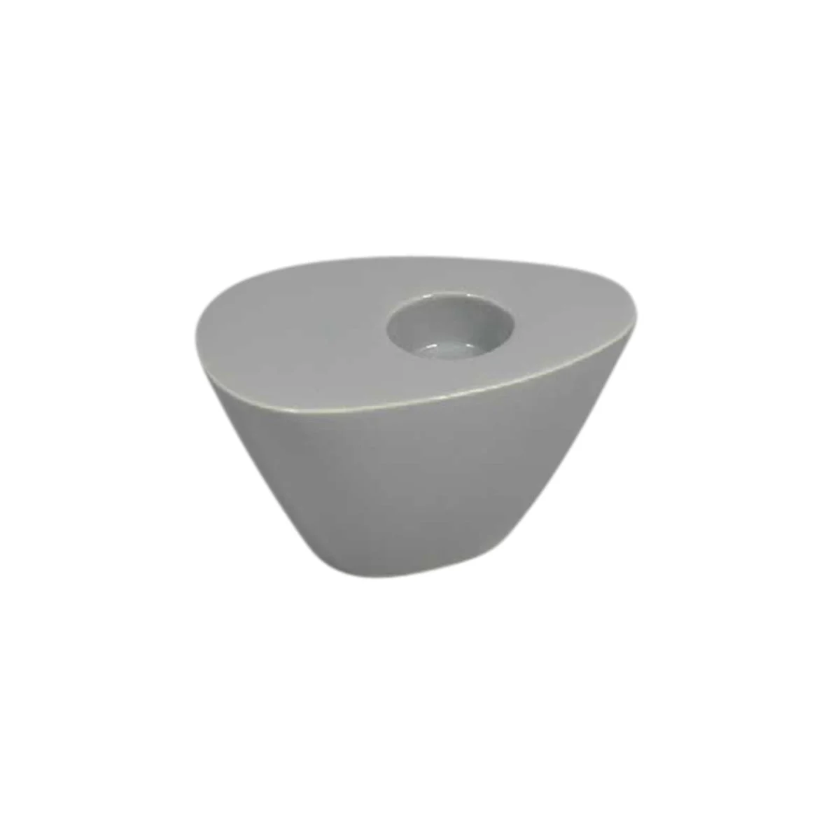 Sagebrook Home Gray Wedge Candle Holder 6.25``