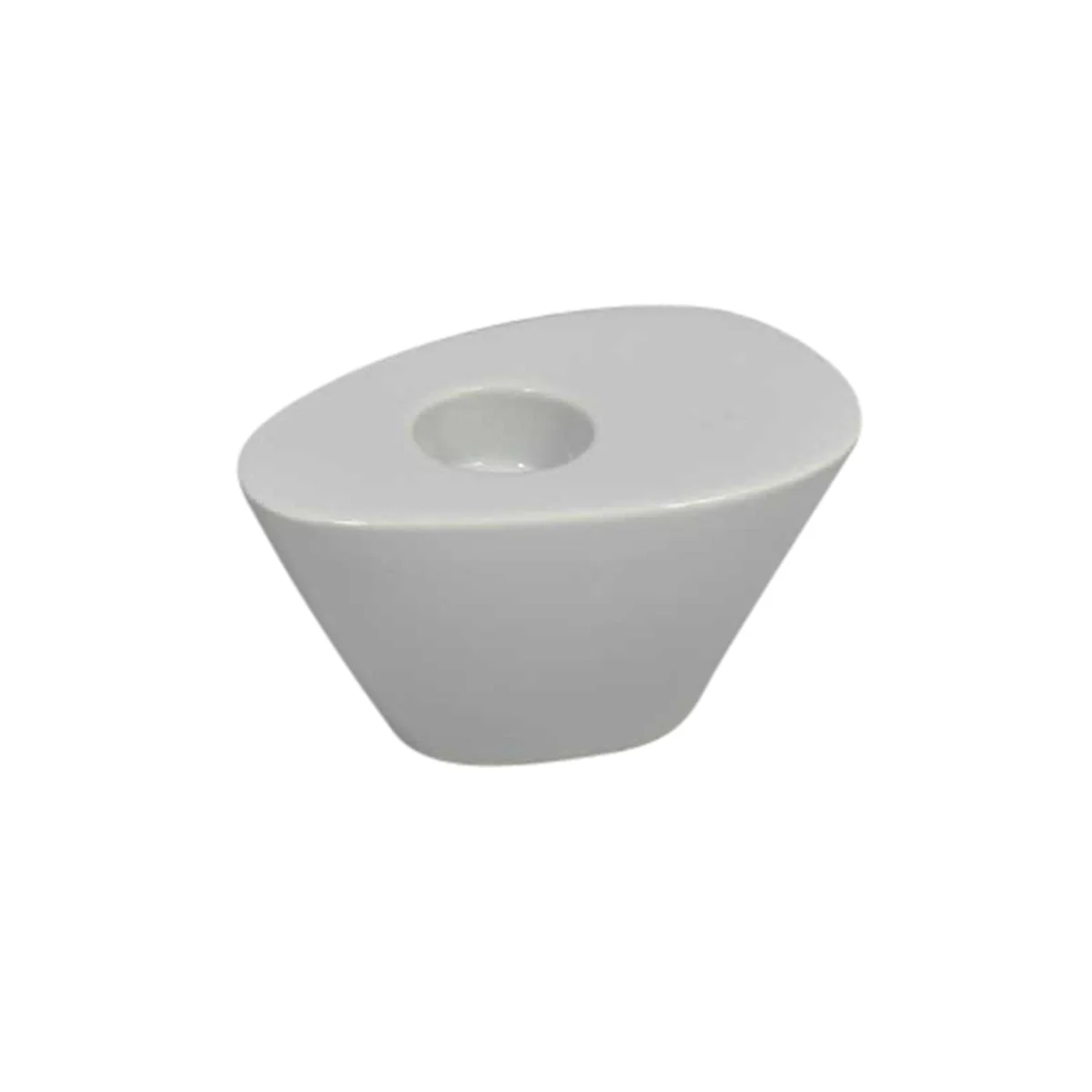 Sagebrook Home 13062-07 6.25" White Wedge Candle Holder