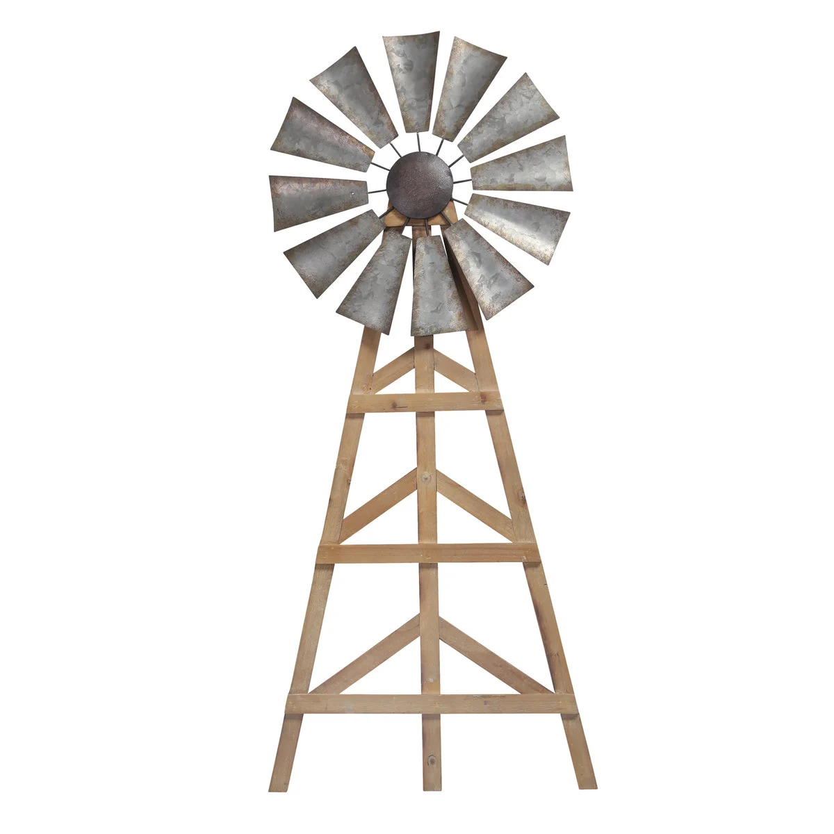 Sagebrook Home Wood/Metal Windmill Wall Decor