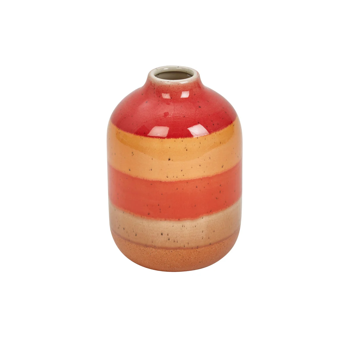Sagebrook Home Ec, Orange Mix Ceramic Vase 7.75``