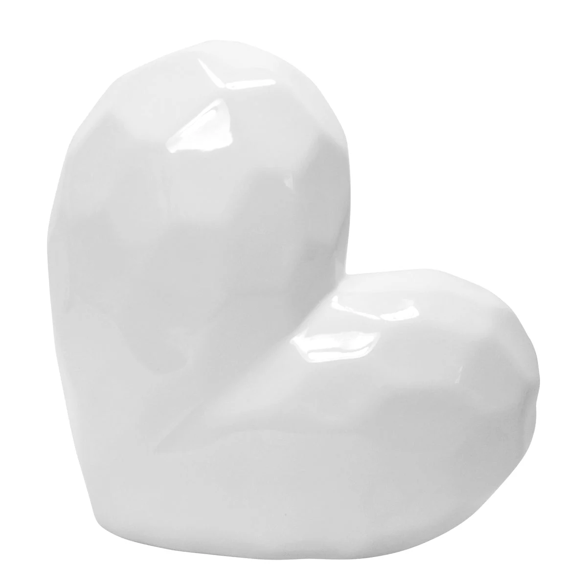 Sagebrook Home White Ceramic Heart, 11"