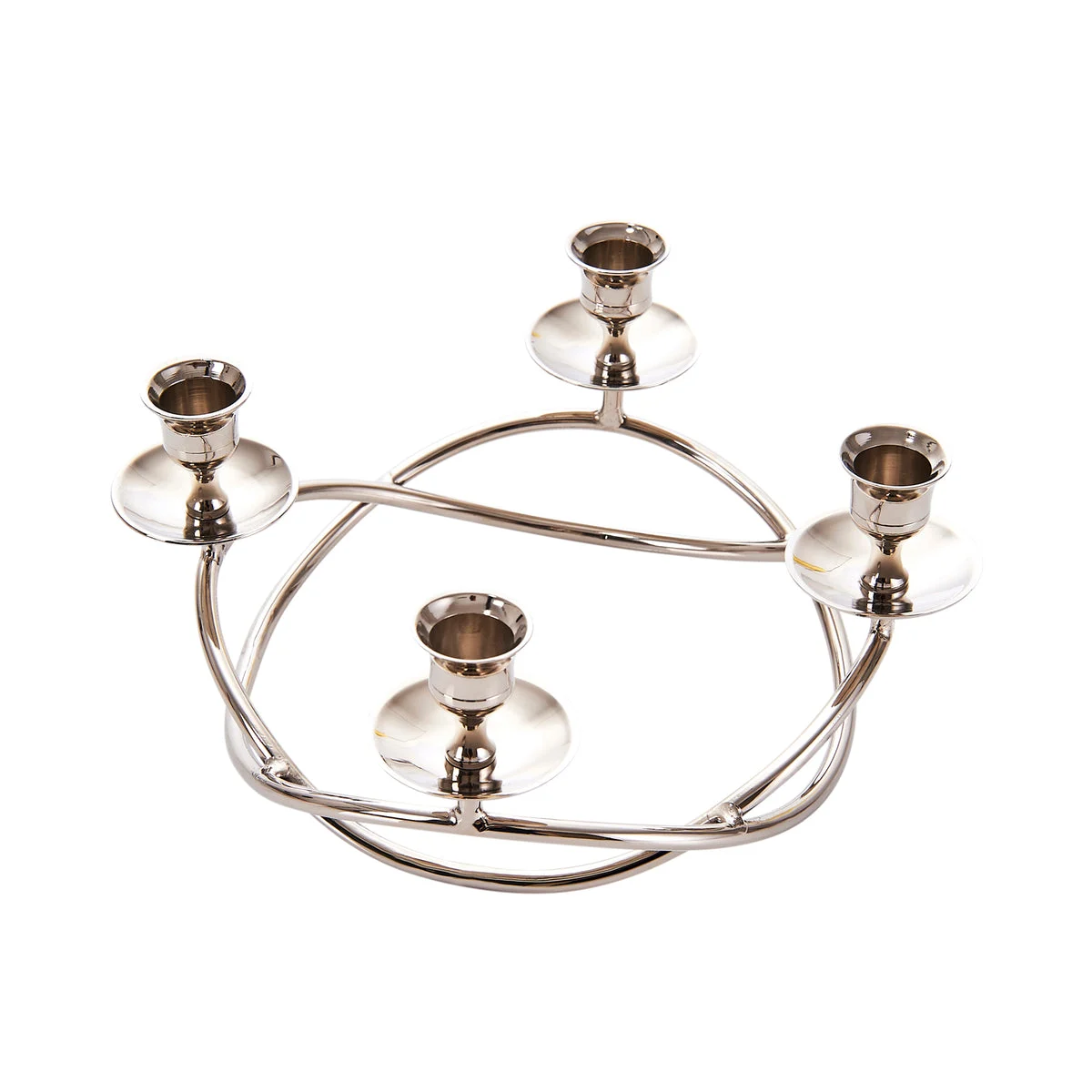 Sagebrook Home Silver 4 Candle Candelabra