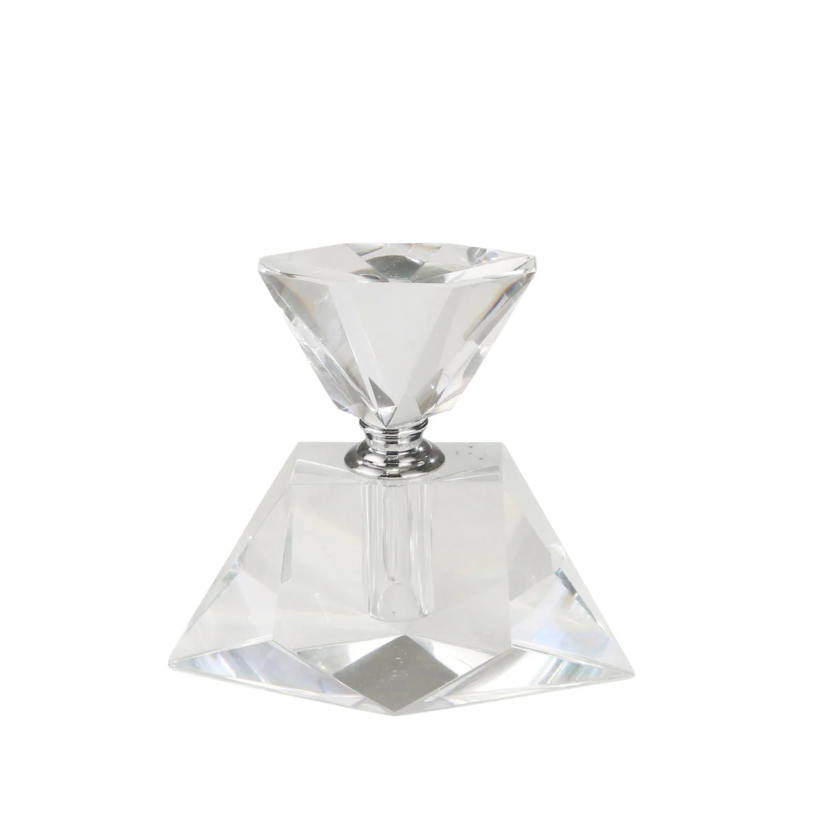 Sagebrook Home 13300-02 4.5" Clear Crystal Perfume Bottle